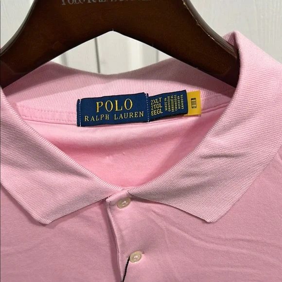 NWT Polo by Ralph Lauren Pink Classic Polo Shirt - Picture 2 of 3